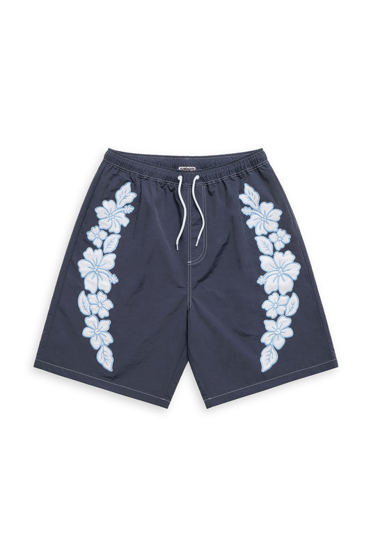 Hibiscus Applique Board Shorts